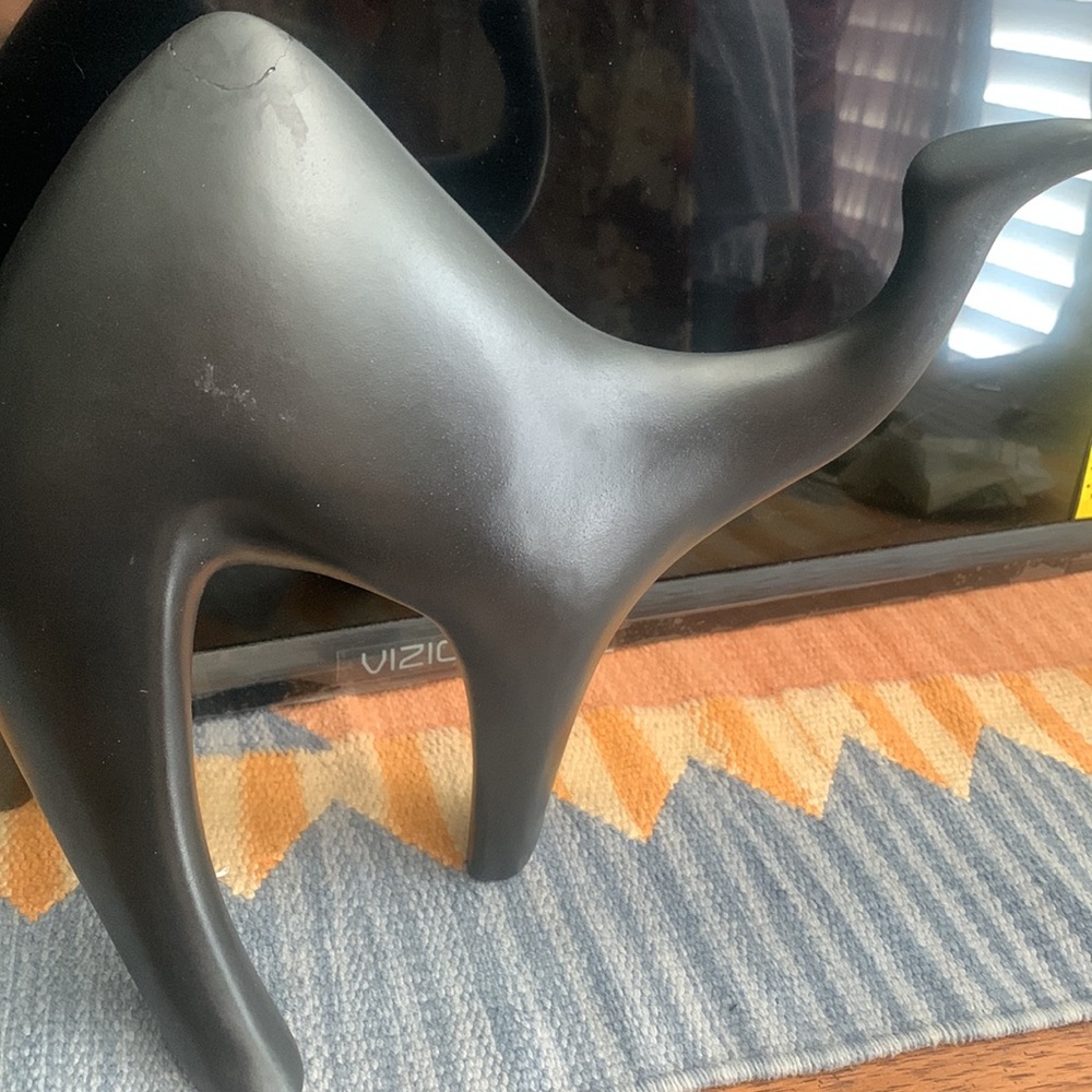 Mid Century Mod Bronzey Metal Camel (?) Statue
